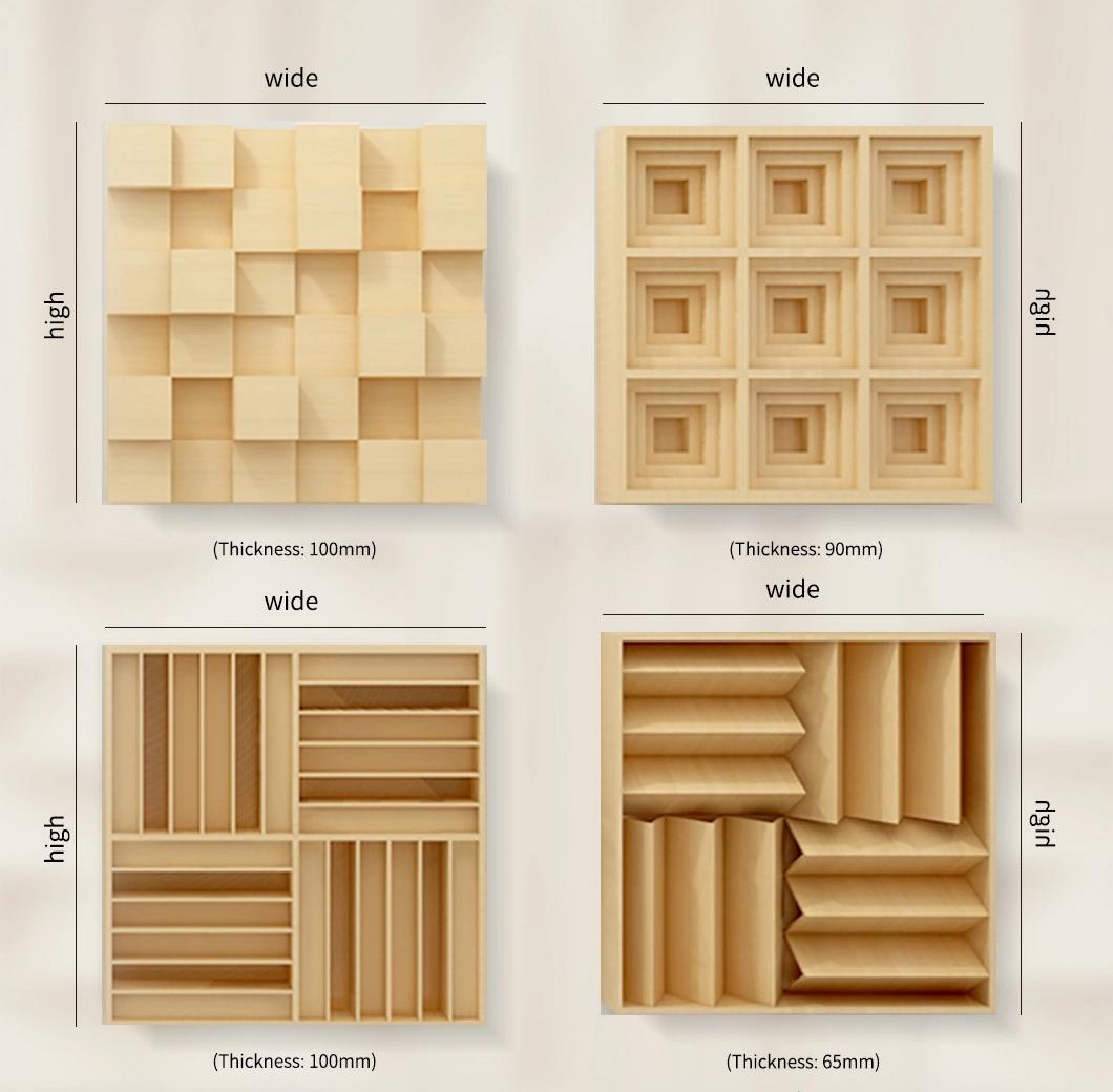 Panel de tratamiento de estudio Madera Real Sound Acoustic W