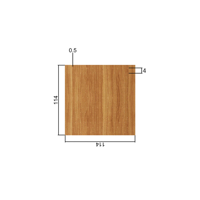 Panel acústico de madera de alta calidad con microagujeros para materiales decorativos