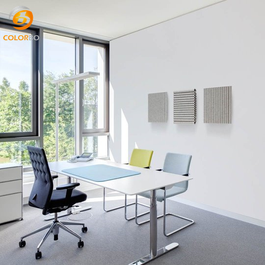 Akustikelement aus Filz - Wandmodul Welle quadratisch_yyth